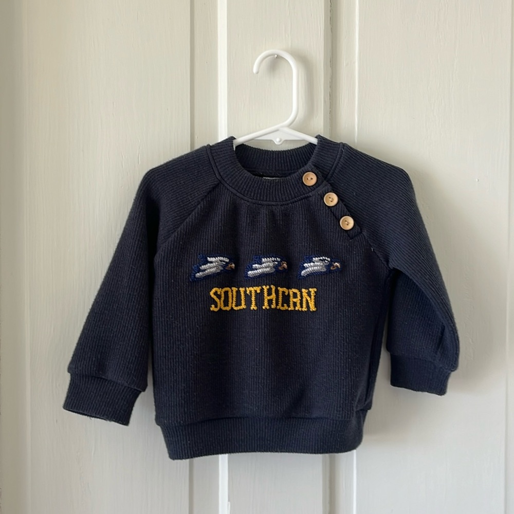 Little Bear Smocks Georgia Southern Sweater 12M
